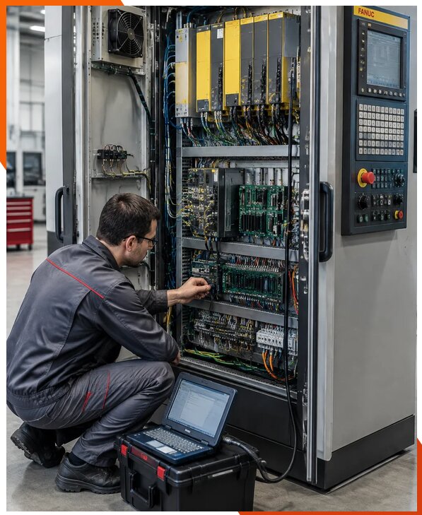 Ремонт систем ЧПУ FANUC промышленных станков в Томске
