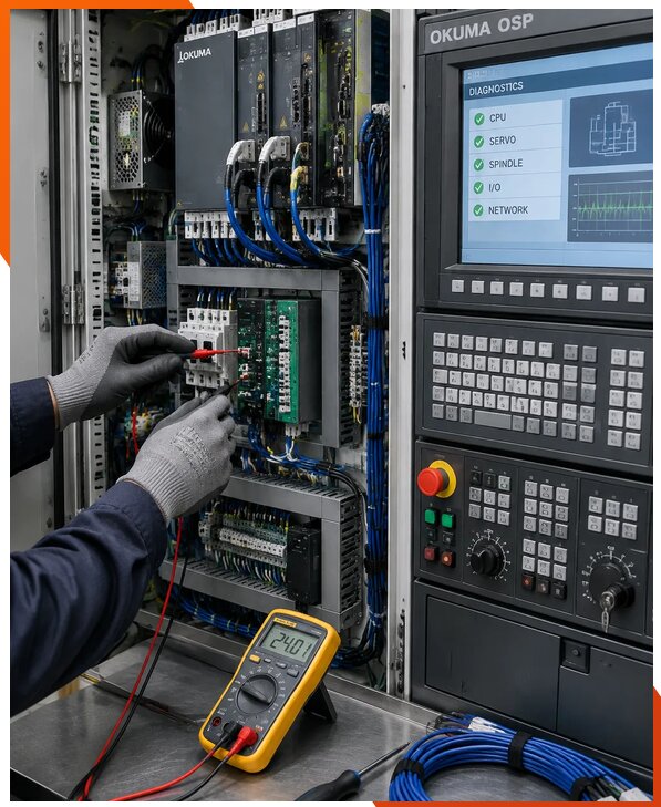 Ремонт систем ЧПУ Okuma OSP в Томске